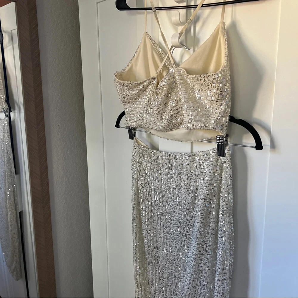 Forever 21 Sequin Midi Skirt Set, Sz S - Picture 10 of 11